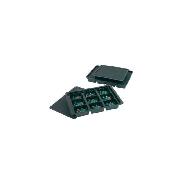 Desco Industries Protektive Pak Conductive Kitting Tray, 12 Cells, 10-1/2inL x 8-3/4inW x 1-1/2inH 39206 - main